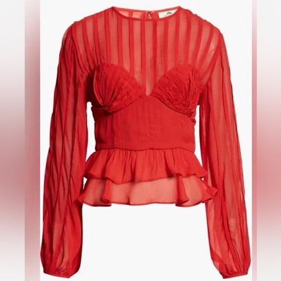 FARM Rio Scarlet Layered Blouse - Picture 3 of 6